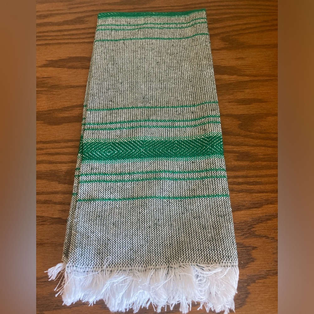 Artisan Woven Mexican Tea Towel, Hand Towel, Boho Chic, Kitchen, Serape - Picture 3 of 6